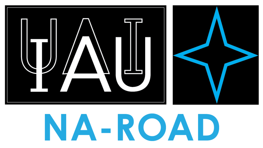logos of IAU and NA-ROAD
